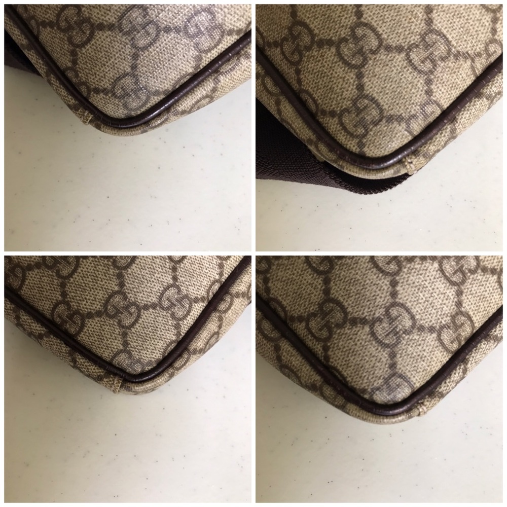 Gucci Beige Brown Monogram Messenger Bag - Picture 13 of 16